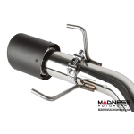FIAT 500 Turbo Performance Axle Back Exhaust System by MADNESS - Carbon Fiber